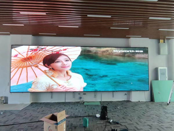 麟游P1.53led小间距屏安装案例